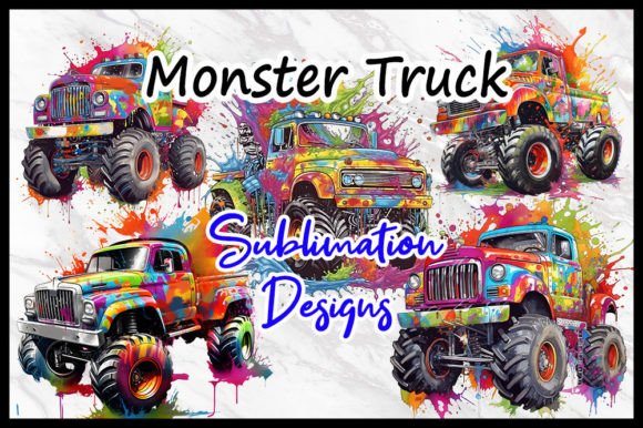 Download Monster Truck  PNG Sublimation Designs - Designs Collection