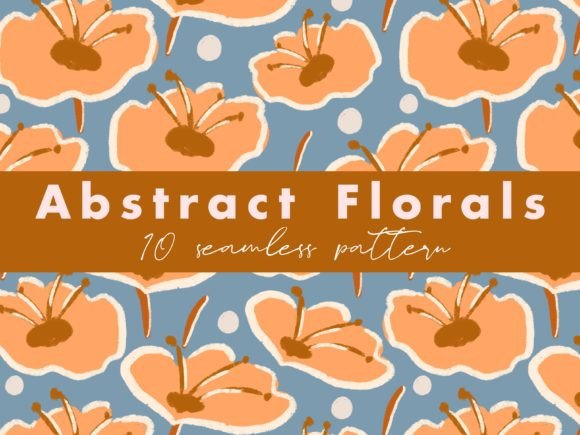 Download Abstract Floral Seamless Pattern Repeats - Pattern repeats Collection