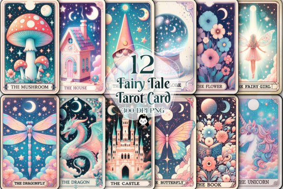 Download Fairy Tale Tarot Card Sublimation Bundle - Premium Resources