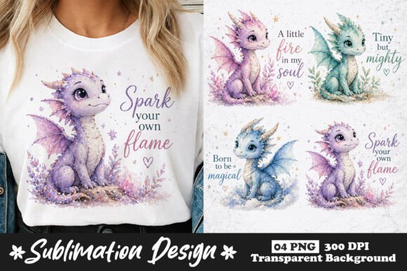 Download Cute Baby Dragon Sublimation PNG Designs - Designs Collection